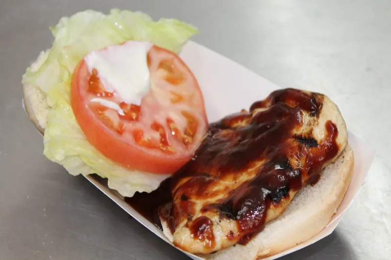 BBQ chicken sandwich