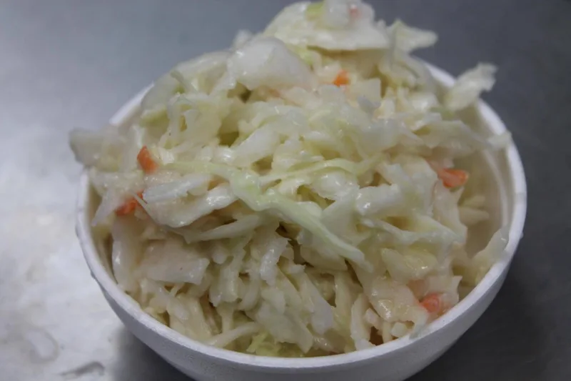 Homemade cole slaw